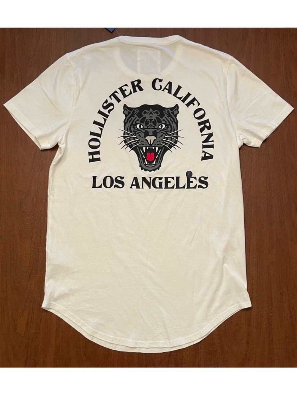 Hollister California Los Angeles Bold Black Panther Graphic Cotton T-Shirt NWT L - Picture 5 of 14